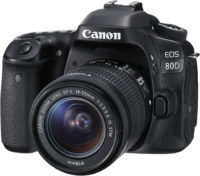 Canon 80D 18-55 mm Lens Kit Front Slant