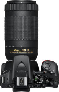 Nikon D3500 70-300 mm Lens Kit Top
