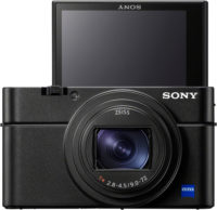 Sony RX100 VII Front with Screen Tilted