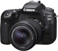 Canon EOS 90D Camera 18-55 Lens Kit Front Slant