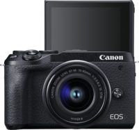 Canon EOS M6 Mark II 15-45 mm Lens Kit LCD Up Front