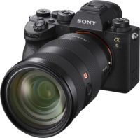 Sony a9 II Camera GM 24 70 Lens Front Slant